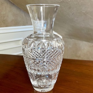 Waterford Crystal 12” Ballina Flower Vase; Waterford Flower Vase Seahorse Mark