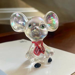 Fenton Glass Mouse - Etsy