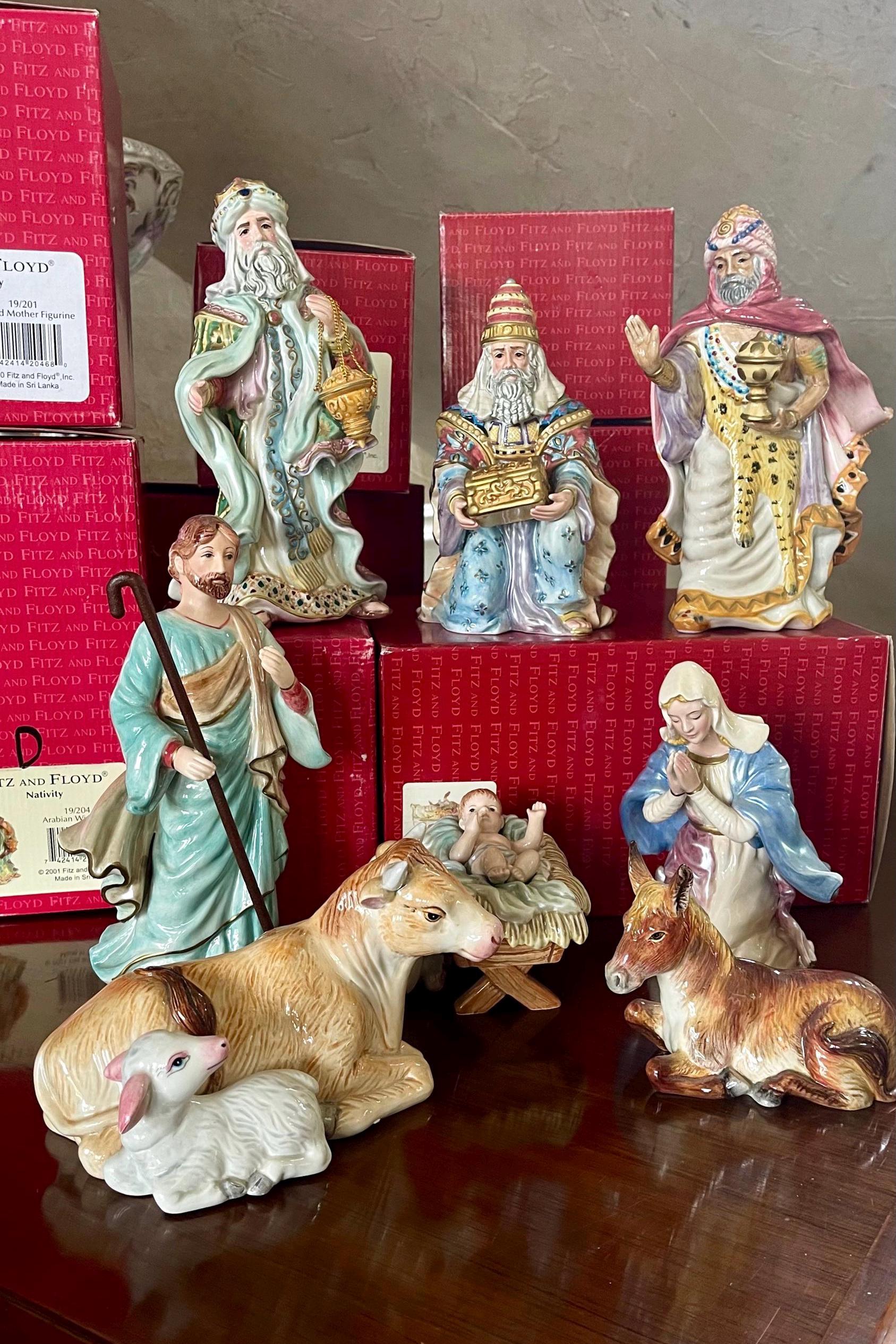 Fitz and Floyd 8 Piece Nativity Set in Original Boxes - Etsy Canada