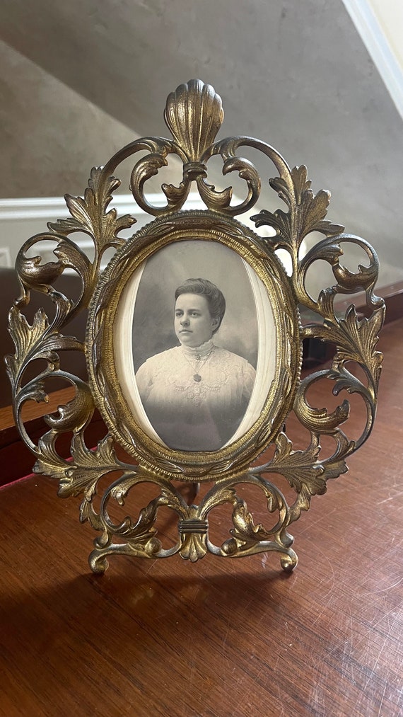 ヴィンテージ装飾真鍮製額縁; アンティーク額縁 - Etsy 日本
