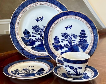 Royal Doulton Booths Real Old Willow the Majestic Collection Trio