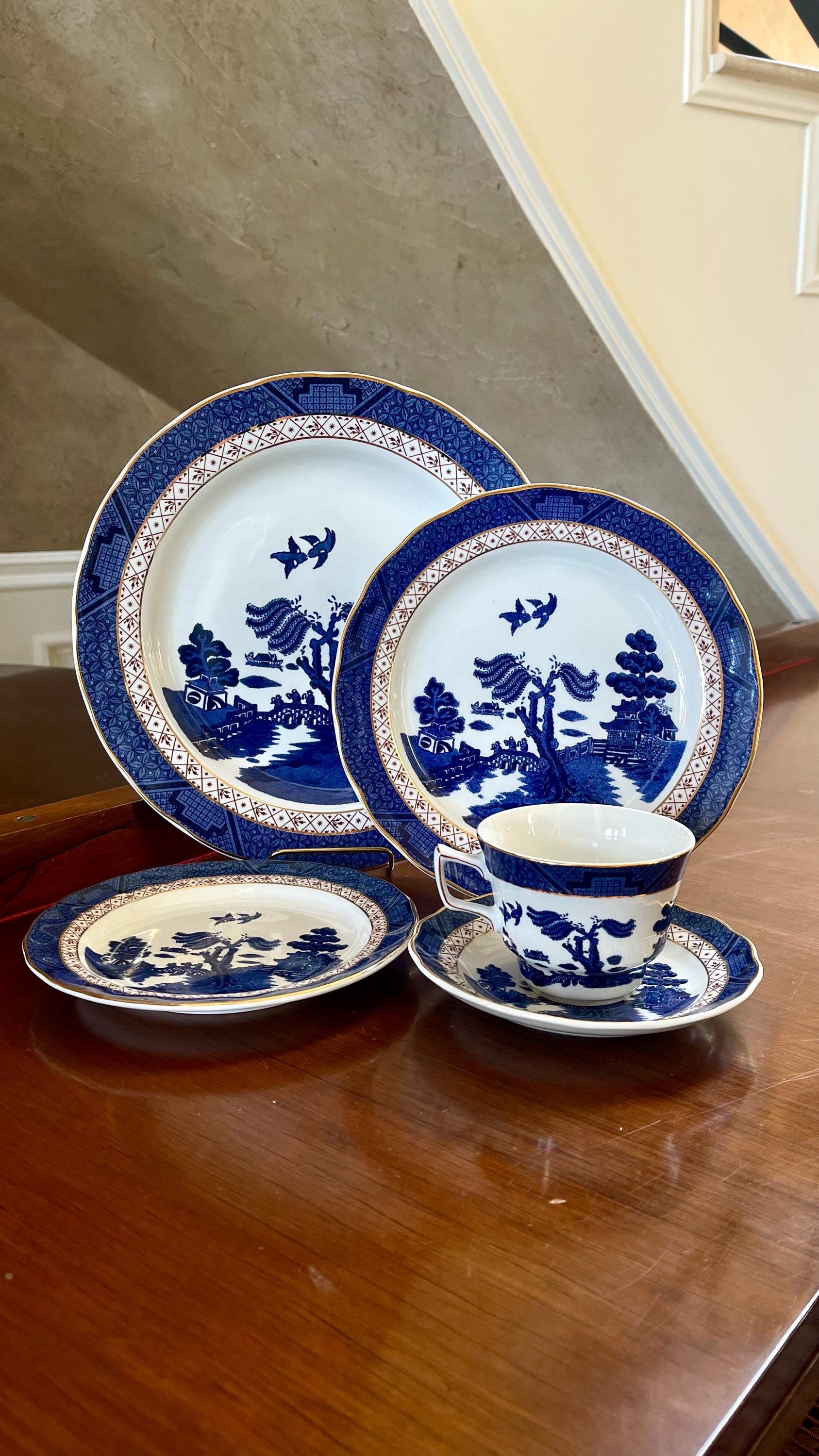 【美品】ロイヤルドルトン★BOOTHS Real Old Willow★大皿 Royal Doulton - 【希少品】ロイヤルドルトン☆ Real Old Willow☆ペア
