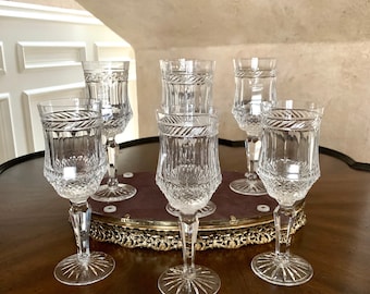 Killarney by Galway Crystal 7 1/4” Claret Wine Glass; Priced Each; Irish Crystal