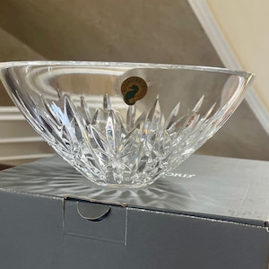 Cuenco Waterford Crystal Lochlan de 8”, nuevo en caja; Cuenco Waterford completamente nuevo en caja