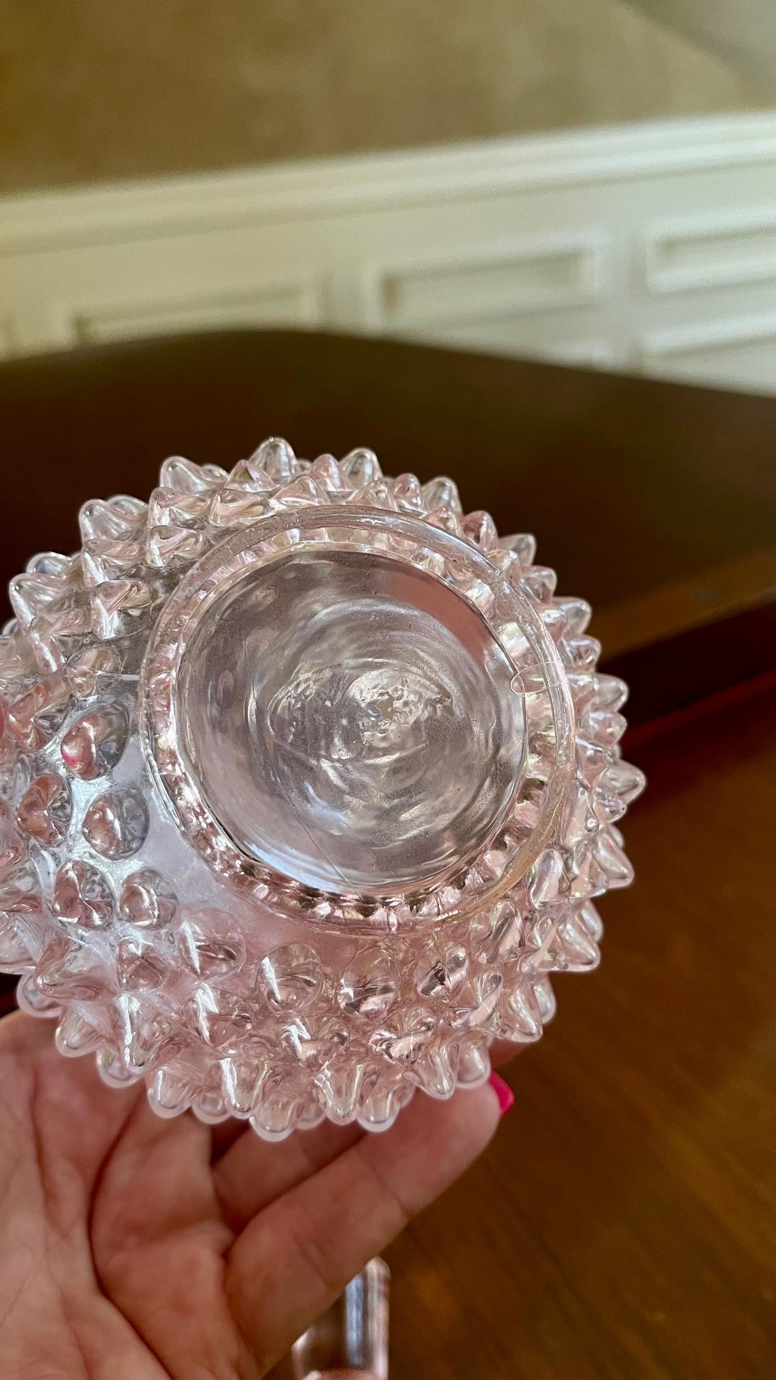 Vintage Fenton Glass Hobnail Pink Opalescent Cruet - Etsy