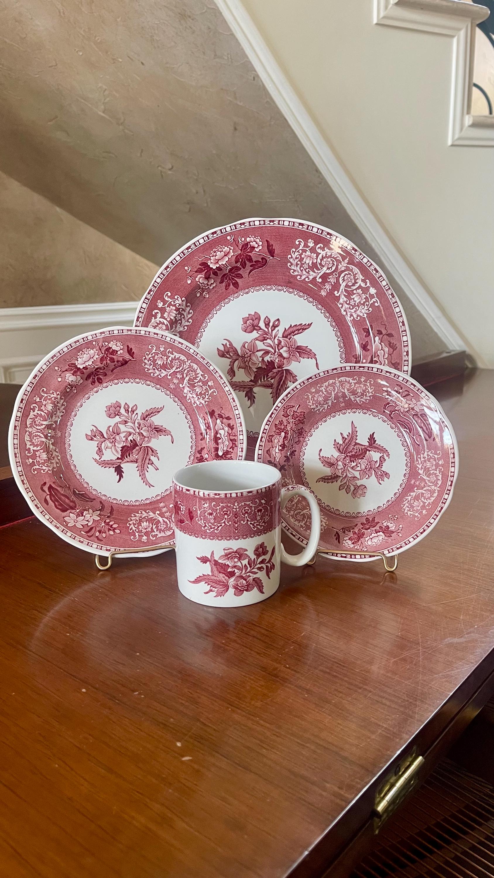 Spode red plate - Etsy 日本