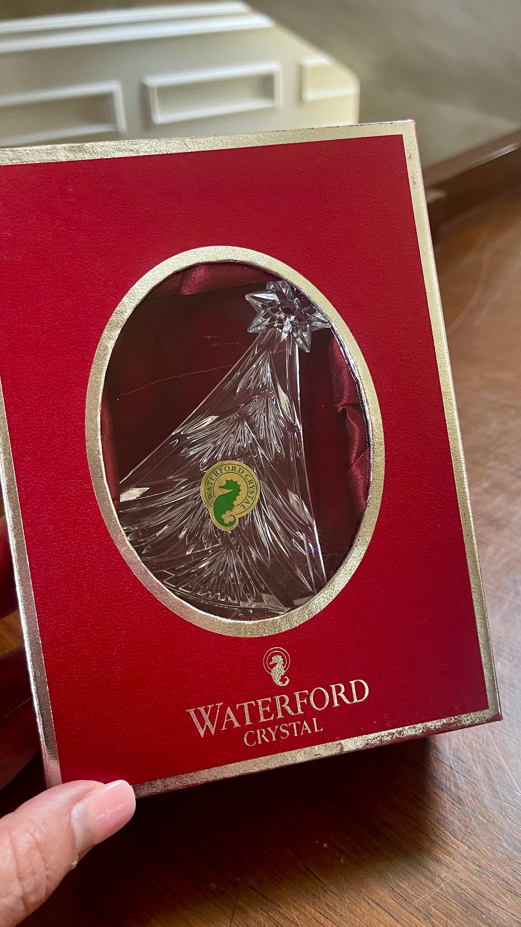 ウォーターフォードクリスタルクリスマスツリーオーナメント 新品