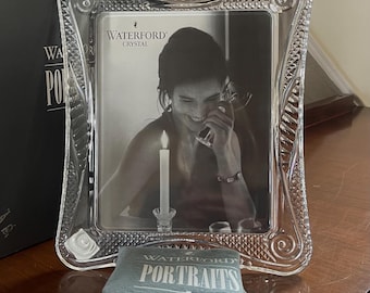 Waterford Crystal Seahorse 8X10 Photo Frame in Box; Waterford Picture Frame