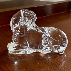 Baccarat Crystal Unicorn Paperweight or Figurine