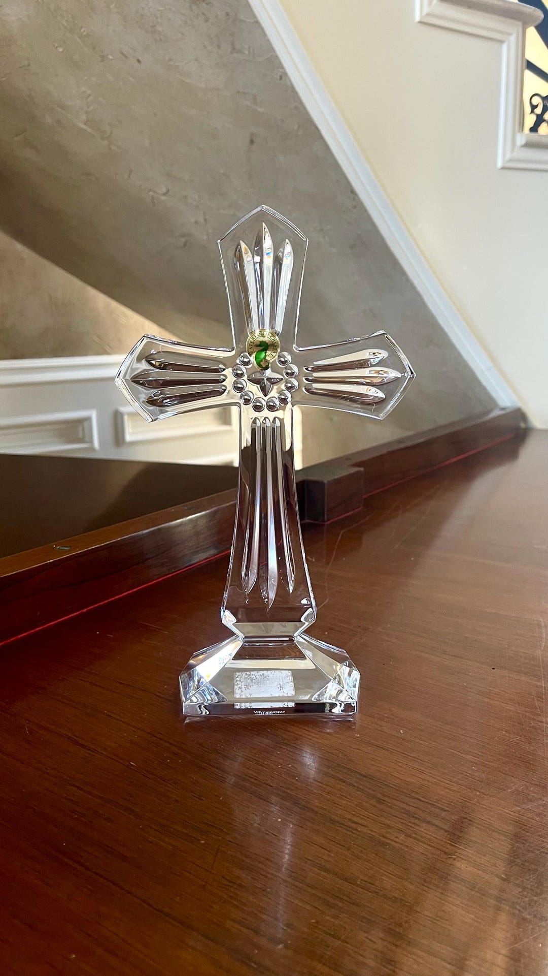 Waterford Crystal Heritage 10” Standing Cross; Waterford Crucifix