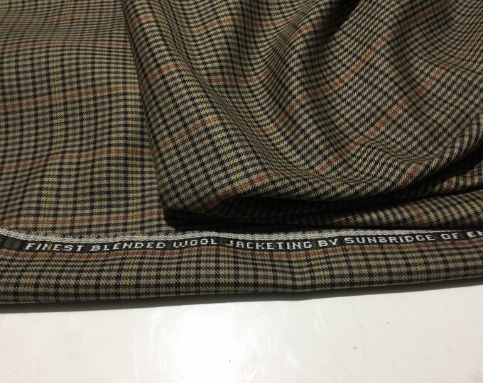NEW High Class Finest Blended Wool Fabric Made In England
