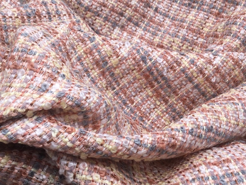 NEW Haute Designer Tweed Boucle Fabric | Etsy UK