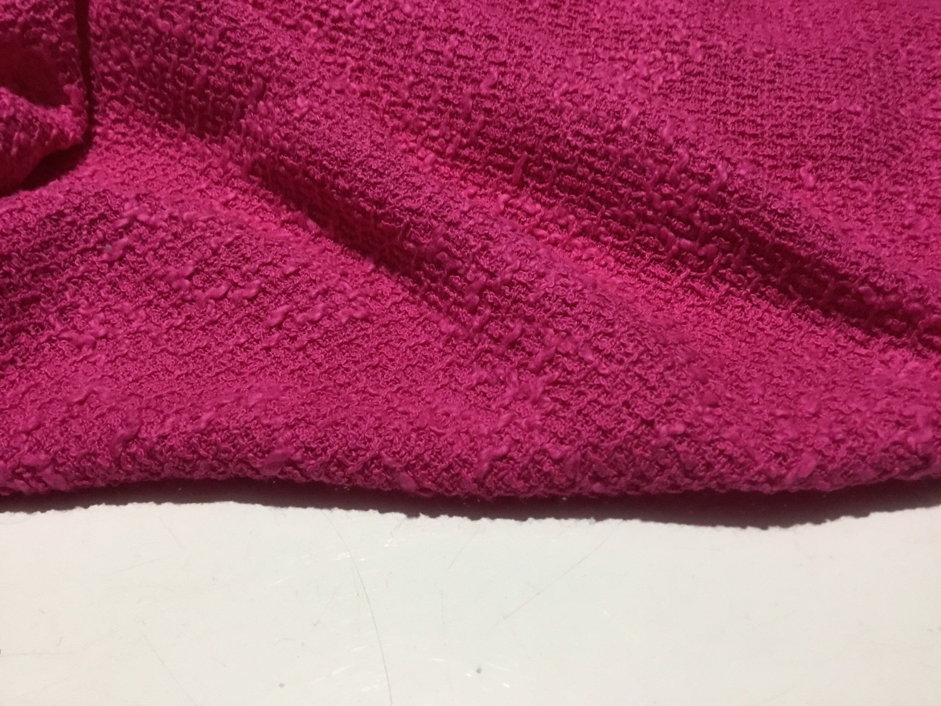NEW High Class Couture Pink Tweed Boucle Fabric Made in | Etsy UK