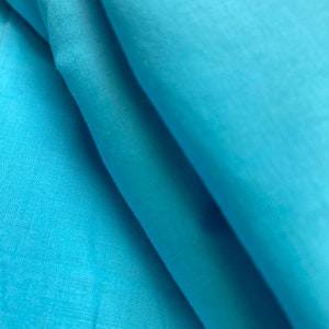 NIEUW High Class licht turquoise blauwe zachte jurk van 100% katoen