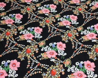 English Print Cotton Fabric
