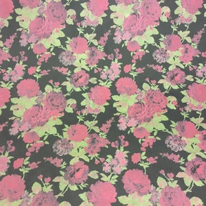 NUEVO Tejido de estampado floral Stretch Denim de alta calidad