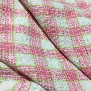 NEW Haute Check Tweed Boucle Fabric