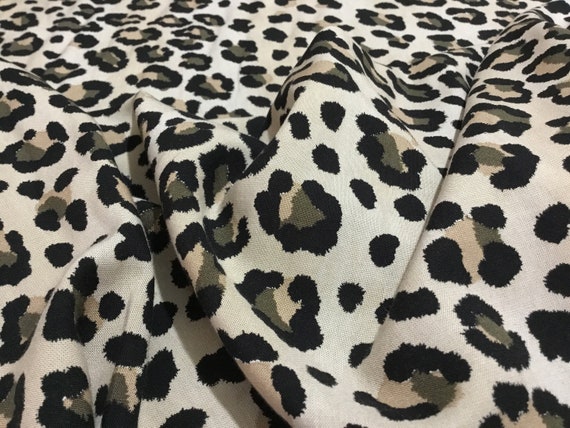 NEW Haute 100% Viscose Leopard Print Fabric - Etsy NEW Haute 100% Viscose Leopard Print Fabric - Etsy