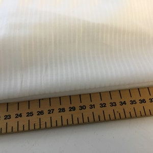 NEW Haute Stripe White 100% Cotton Shirting Fabric