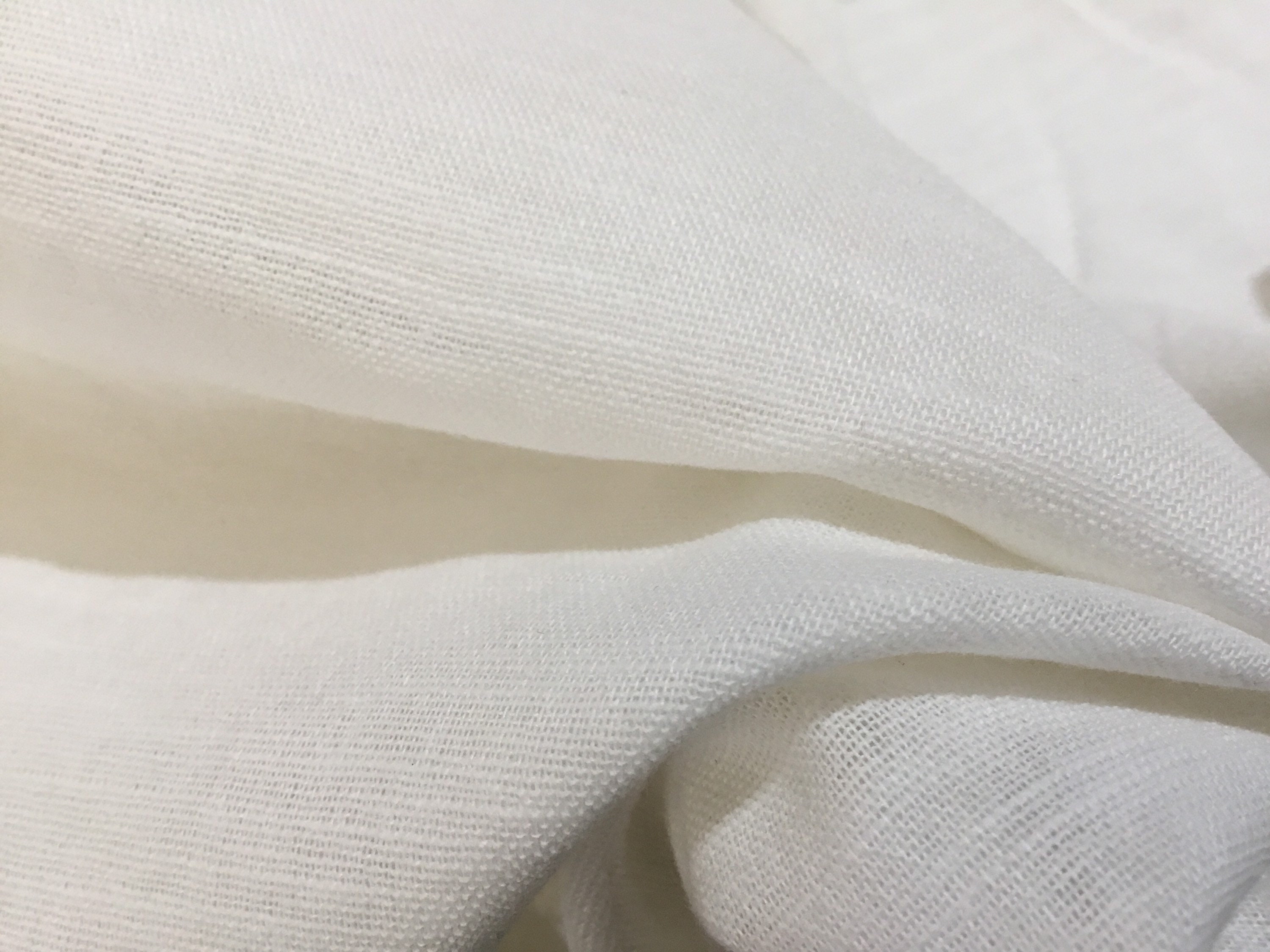 NEW Haute Ivory White Linen Cotton Fabric | Etsy