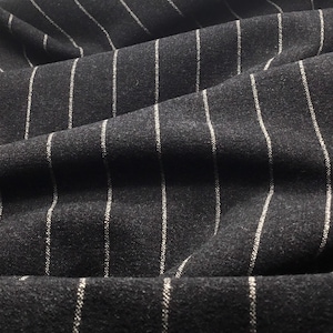 NEW Stretch Wool Stripe Fabric