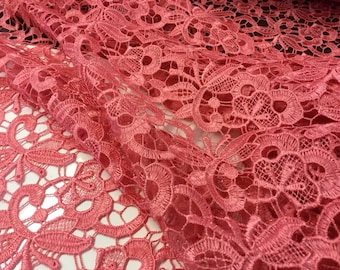 115 cm wide Guipure Lace heavy sold by half meter 