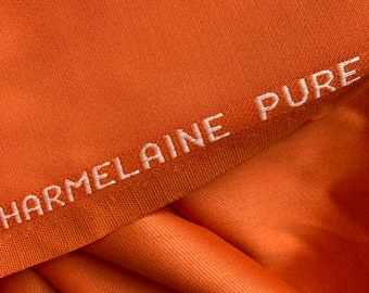 NEUER High Class High Society Made in Italy Orangefarbener Anzugstoff aus reiner Wolle