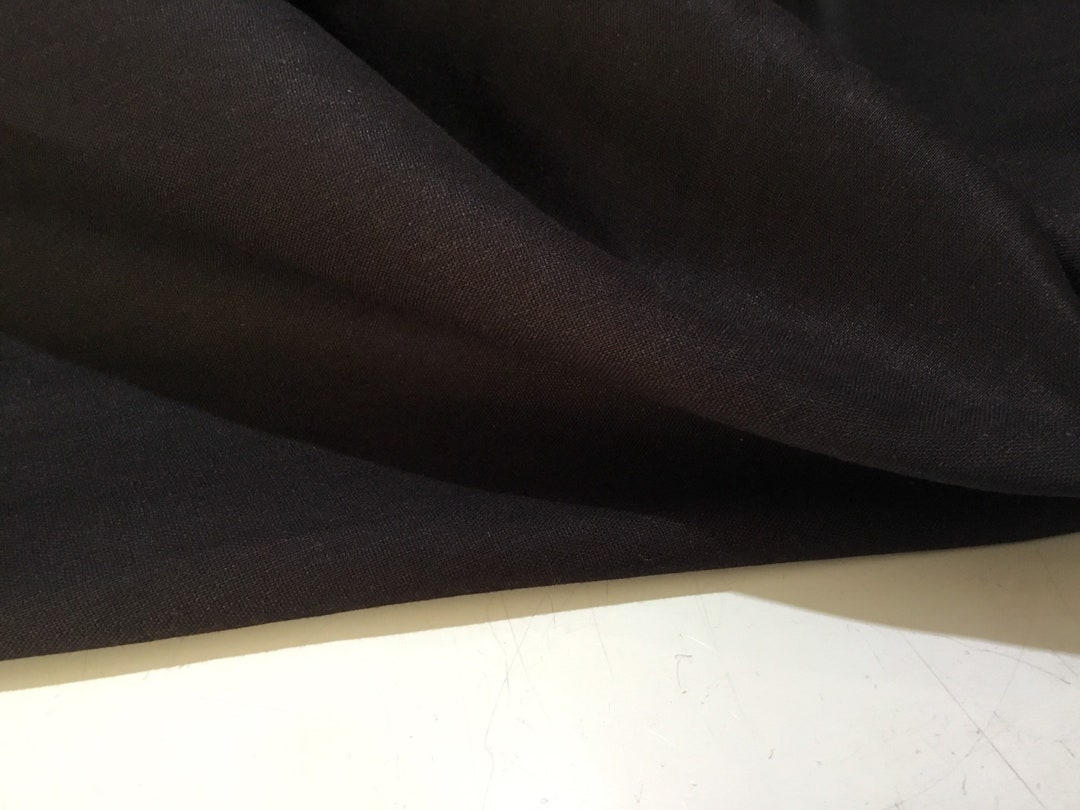 NEW Haute Black Linen Cotton Fabric - Etsy UK