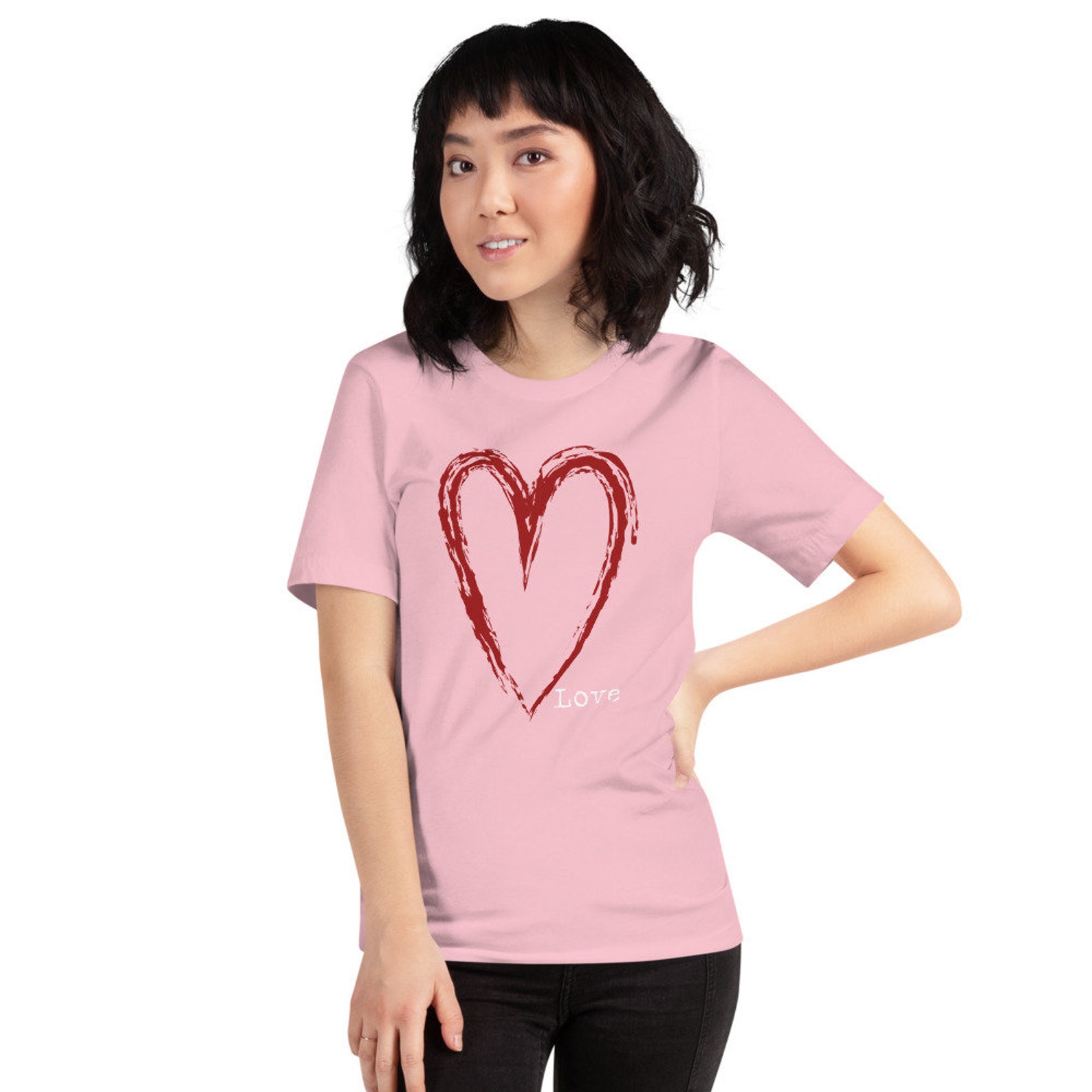 Valentine's Day Tshirt Love tshirt cute Valentine shirt | Etsy