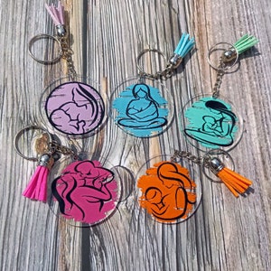 Breastfeeding Acrylic Keyring | Baby Shower| Mum | Unique | Special | breastfed| Mama | Mother | present | Gift | Token | Memento