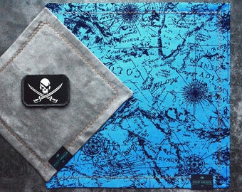 Ocean Map EDC Hank w/ Microfiber