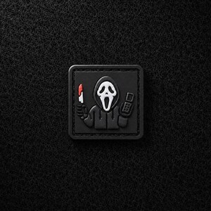 Geen nummerweergave | 1 inch RE | EDC PVC Ranger ooglapje | Halloween Slasher Morale Patch | Klittenbandsluiting