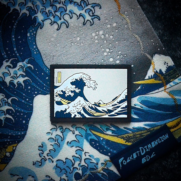 The Great Wave GITD EDC PVC Patch