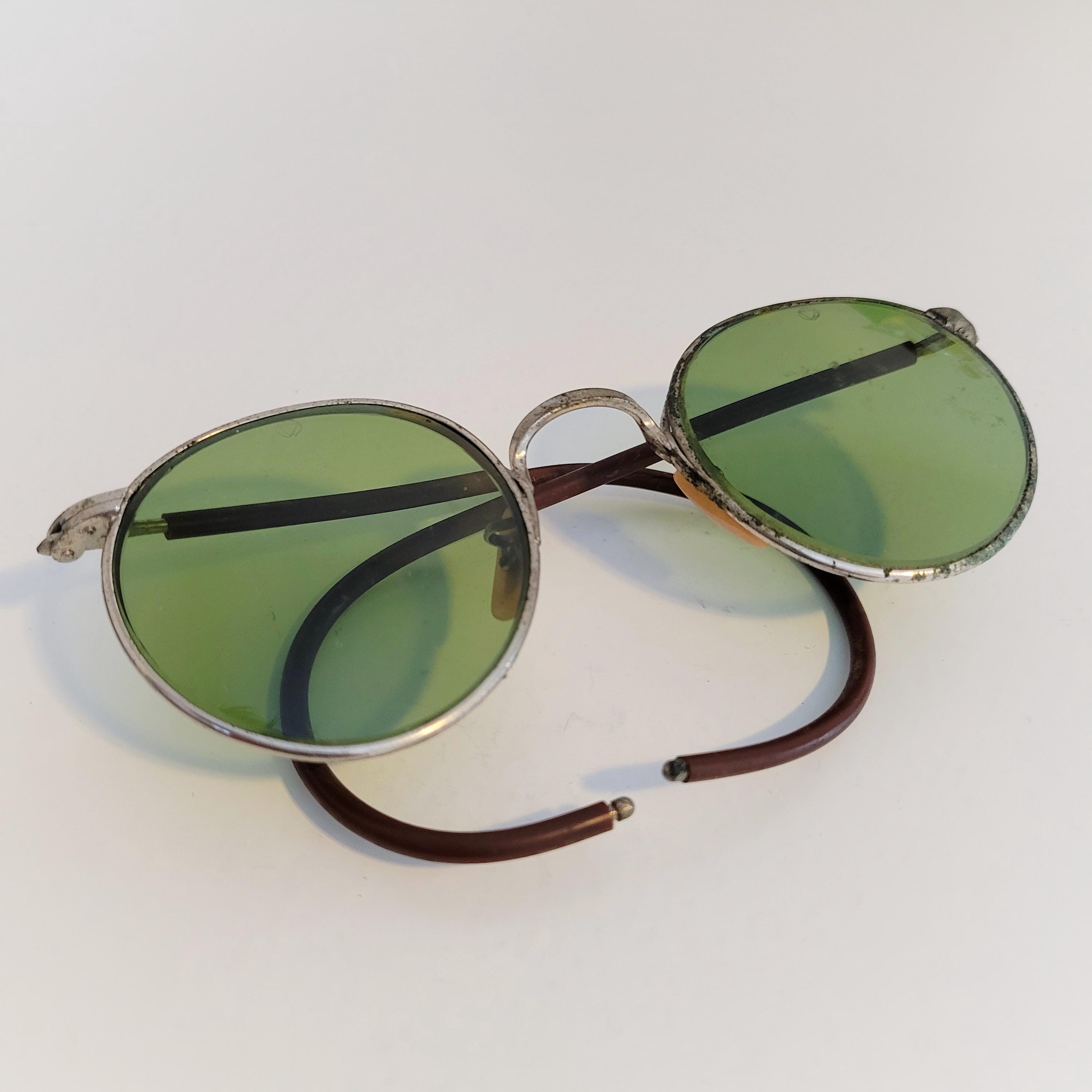 Vintage B&L Ful-Vue 23 Bausch Lomb Green Shade Safety Sunglasses