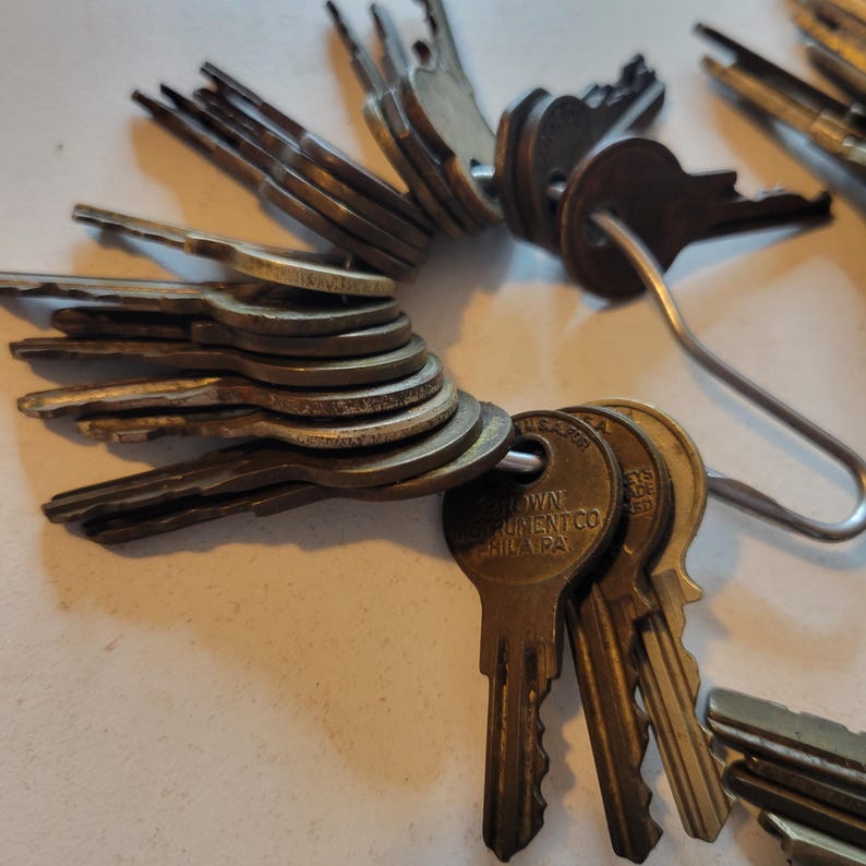 Vintage Keys Lot Skeleton Antique Old Key Lot - Etsy