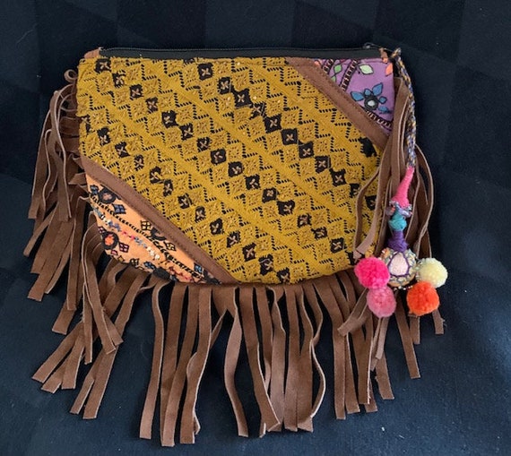 Vintage Clutch Boho, Retro Fun Handbag Fridge, fu… - image 4