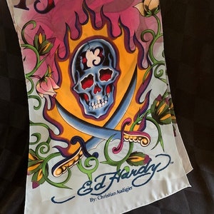 Ed Hardy by Christian Audigier extra long scarf