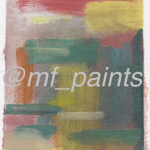 Abstract Oil Painting on Wall Art Original 2.2020