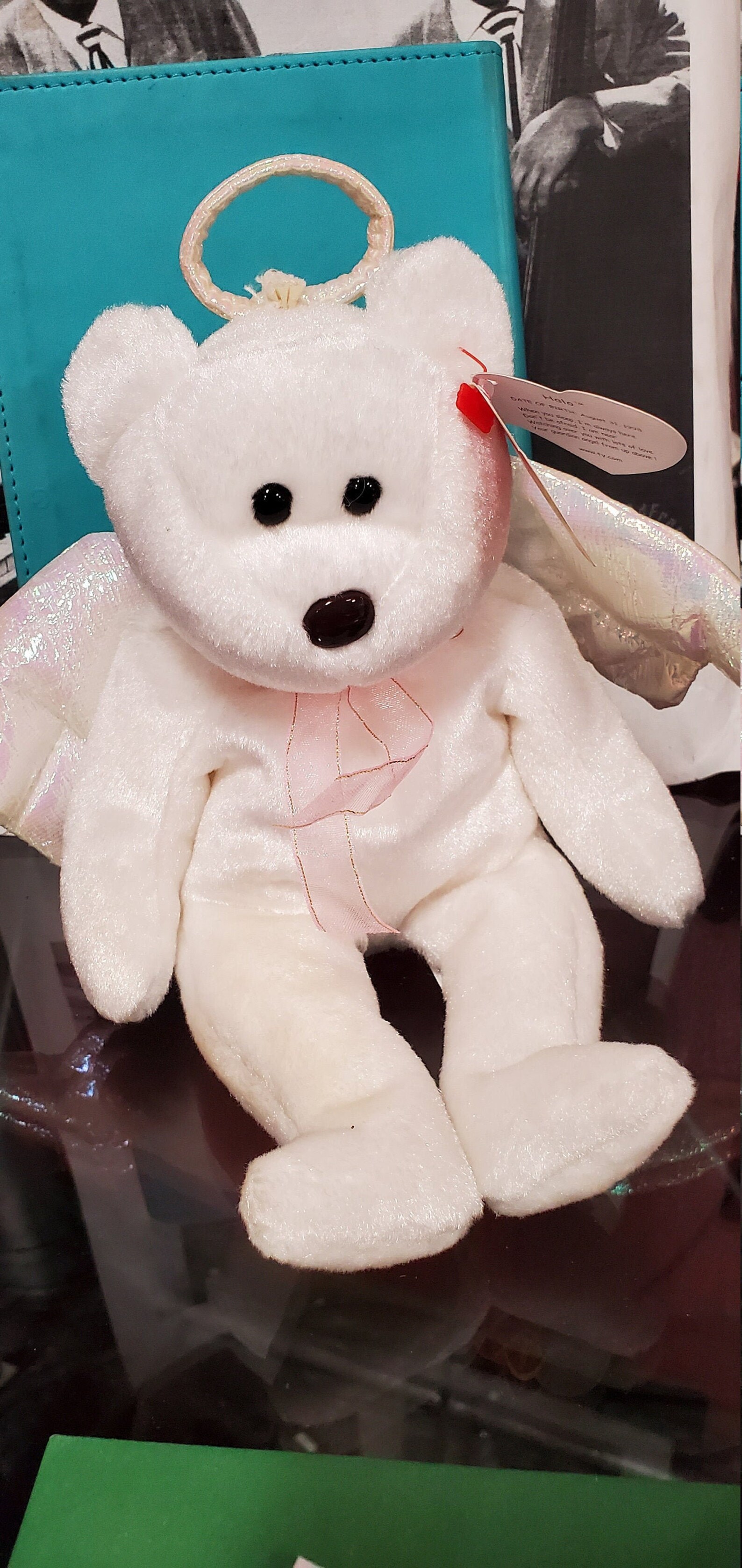 Halo Beanie Baby 1998 Bear TY Rare Etsy