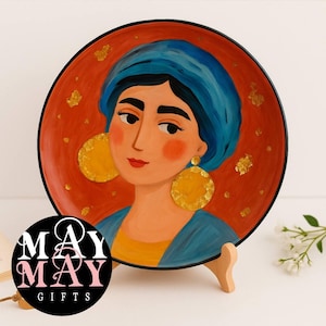 Hand Painted Portrait Plate