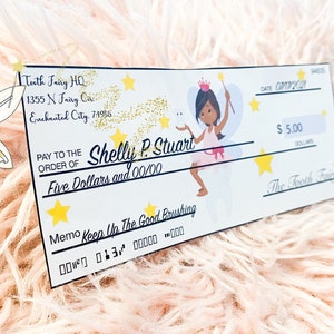 Editable Tooth Fairy Check
