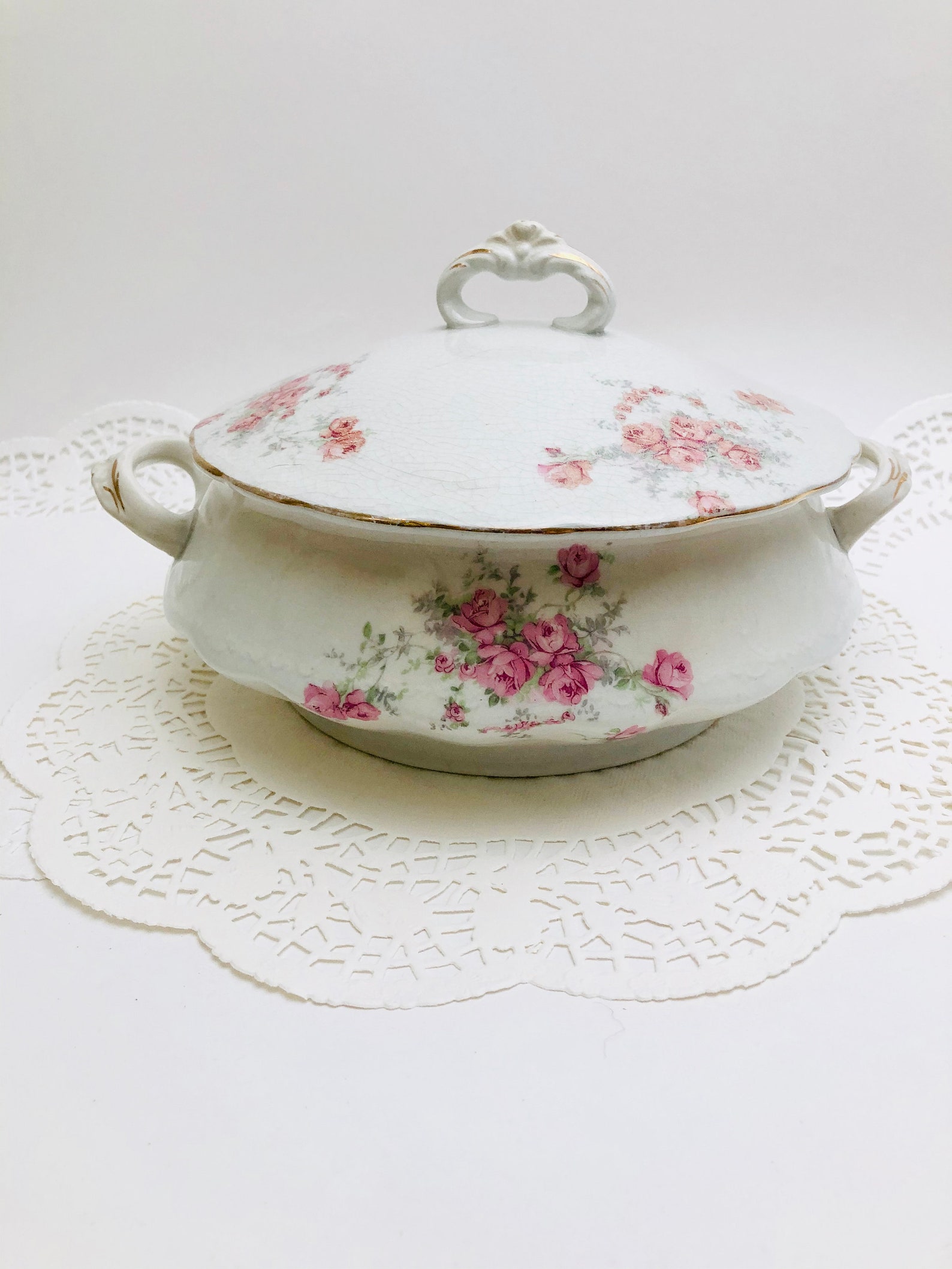 Antique La Francaise the French China Company Covered Etsy Ireland