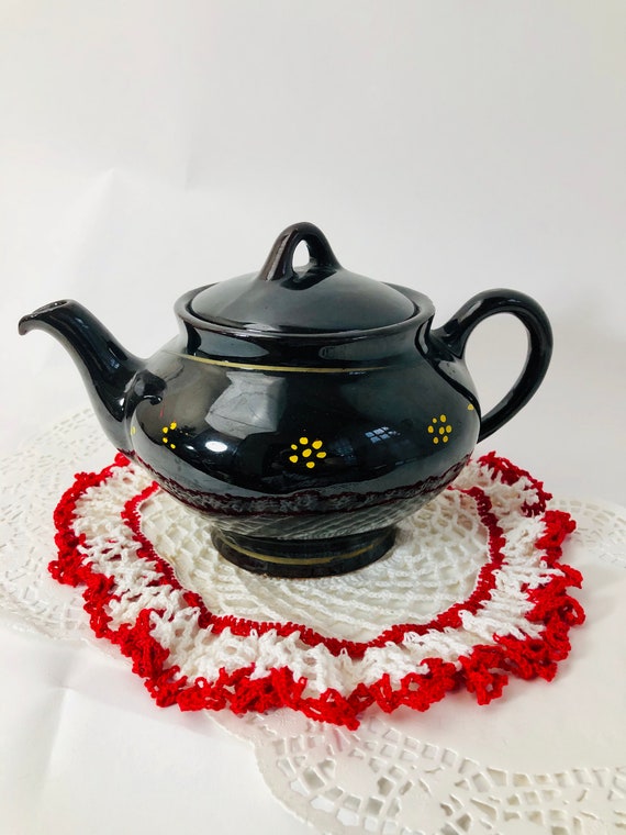 Vintage Royal Canadian Art Pottery Teapot Hamilton Canada Etsy