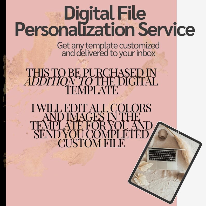 Personalized Template Service - Etsy