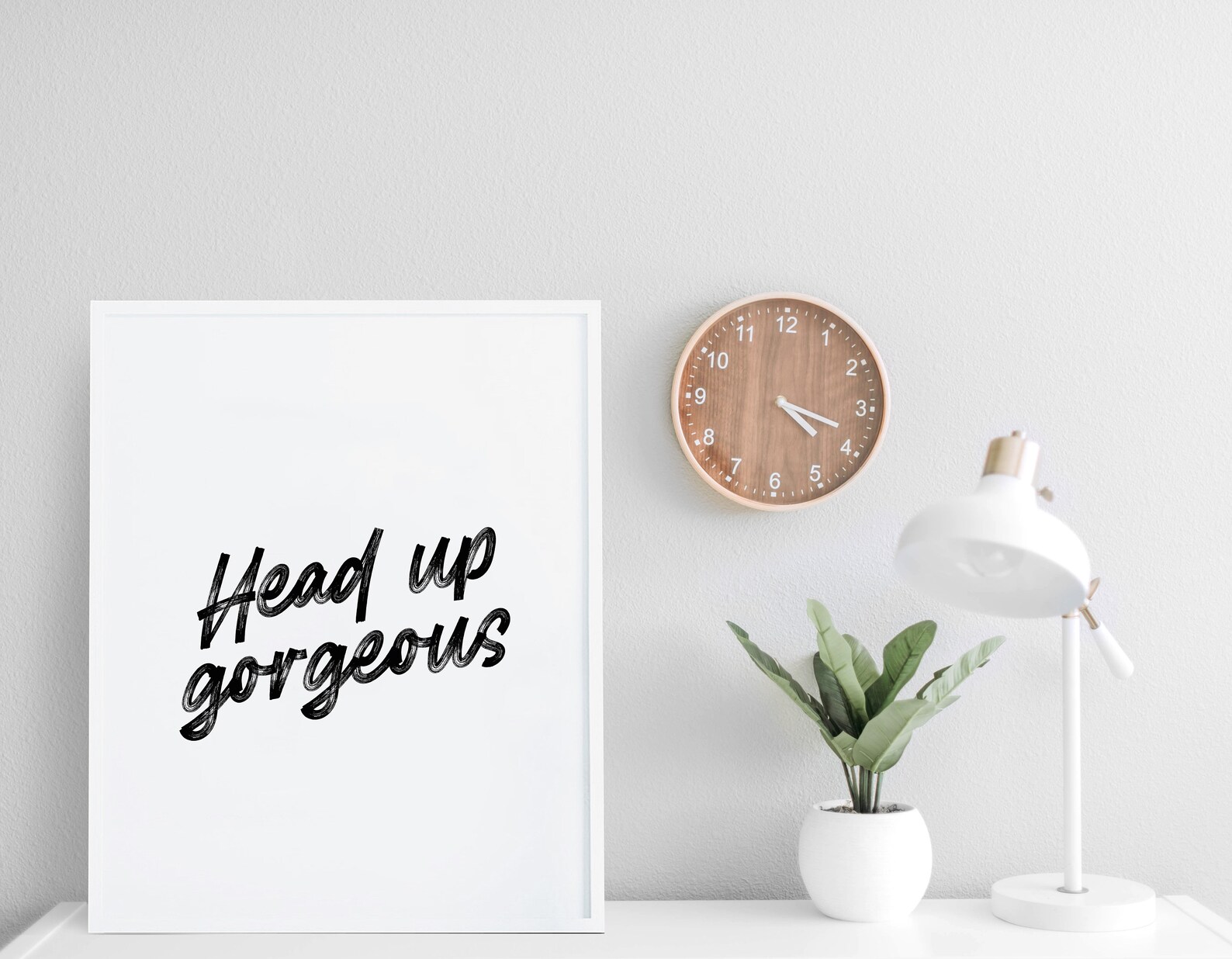 Head up Digital Print Feminist Poster Minimalist Etsy