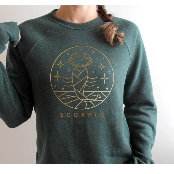 Scorpio Sweatshirt Custom Zodiac Sign Shirt Astrology T-Shirt Tee Horoscope Zodiac Sign Birthday Gift Scorpio shirt constellation Gift