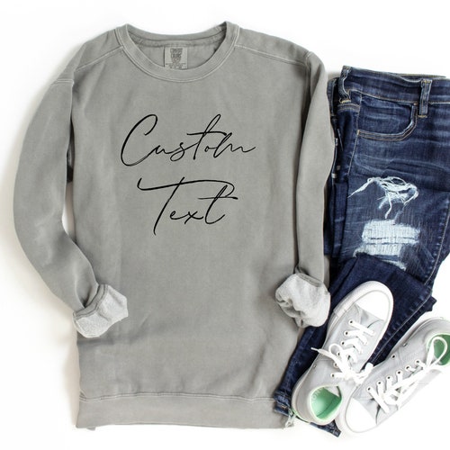 custom colors sweatshirts