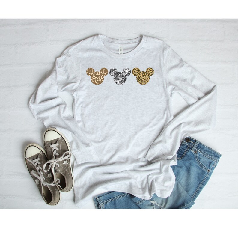 Disney Shirts Disney Animal Kingdom Shirt Animal Print | Etsy