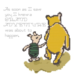 Winnie the Pooh &#39;Grand Adventure&#39; Cross Stitch Pattern (Digital Format - PDF)