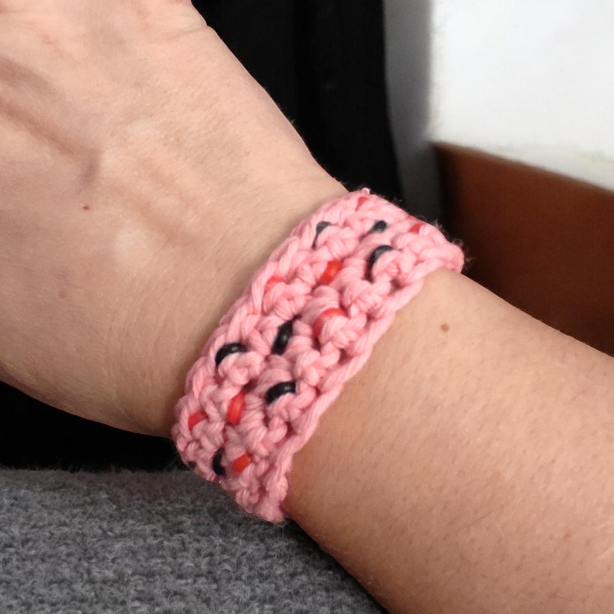 3-Pack Skin Picking Fidget Cuffs - Stretchy Loom Bracelets For Anxiety & Trichotillomania Relief